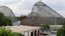 The Texas Giant roller coaster ride sits idle at the Six Flags Over Texas park Saturday, July 20, 2013, in Arlington, Texas.
