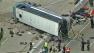 Officials said a bus carrying teens coming home from a church camp crashed after exiting Interstate 465 in Indianapolis on Saturday, July 27, 2013.