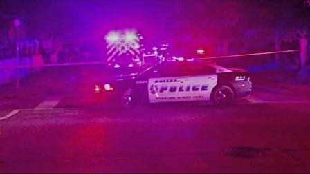 Police are seen at one of two Dallas-area shooting scenes. The shootings left four people dead and four others wounded  Wednesday, Aug. 7, 2013.