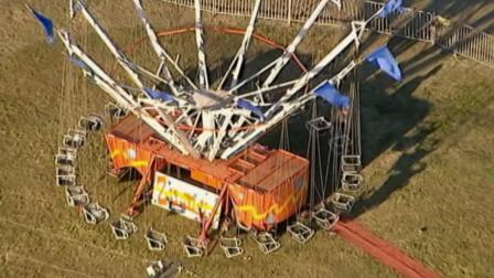 Police say a dozen children were injured when an amusement ride at a Norwalk, Conn., fair broke down on Sunday, Sept. 8, 2013.
