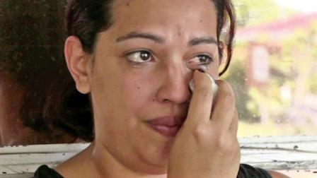 South Florida mother Jessica Robles, seen in this file image, was caught stealing food for her kids. A police officer caught her but didnt arrest her - instead, the officer bought the mother some groceries to help her family.