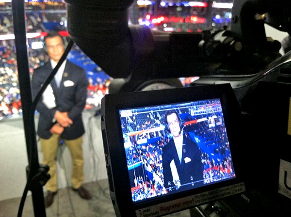 ABC7 Eyewitness News Anchor David Ono appears on...