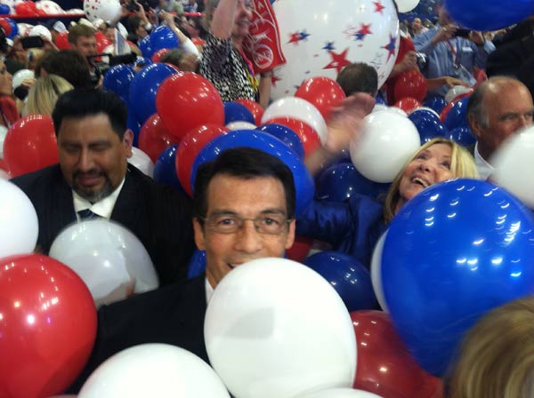 ABC7 Eyewitness News Anchor David Ono inside the...