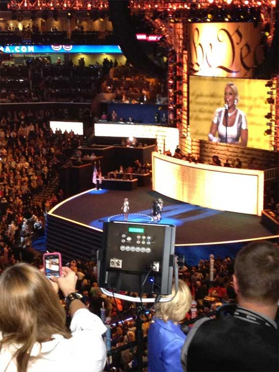 Mary J. Blige speaks at the Democratic National...