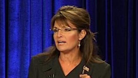 Sarah Palin appears at a Republican rally in Anaheim, Calif. in October 2010.