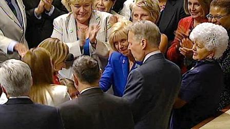 Former Los Angeles Councilwoman Janice Hahn was sworn in as a U.S. congresswoman on Tuesday.