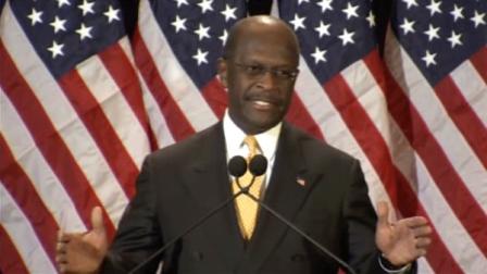 Republican presidential candidate Herman Cain addresses sexual harassment accusations in a news conference on Tuesday, Nov. 8, 2011, in Scottsdale, Ariz.