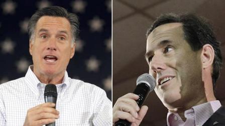 Romney, Santorum trade jabs before Michigan primary | abc7.com