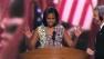 First lady Michelle Obama prepares to speak at the Democratic National Convention on Monday, Sept. 3, 2012.