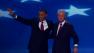 President Barack Obama and former President Bill Clinton embrace at the Democratic National Convention in Charlotte, N.C., on Wednesday, Sept. 5, 2012.