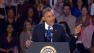 President Barack Obama delivers a victory speech at his presidential election night party in Chicago on Tuesday, Nov. 6, 2012. Mr. Obama defeated Republican challenger former Massachusetts Gov. Mitt Romney.