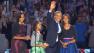 President Barack Obama and his family after he delivered a victory speech at his presidential election night party in Chicago on Tuesday, Nov. 6, 2012. Mr. Obama defeated Republican challenger former Massachusetts Gov. Mitt Romney.