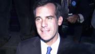 Eric Garcetti is seen on election night on Tuesday, May 21, 2013.
