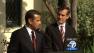 Mayor-elect Eric Garcetti meets with outgoing Mayor Antonio Villaraigosa at the Getty House in Los Angeles on Thursday, May 23, 2013.