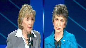 Incumbent Democratic Senator Barbara Boxer and Republican challenger Carly Fiorina faced off Wednesday night.