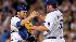 Dodgers catcher Russell Martin and Jonathan Broxton