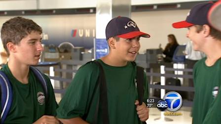 The Ocean View Little League All-Stars from Huntington Beach were seen at LAX on Sunday, Aug. 14, 2011, for the World Series in South Williamsport, Pa.