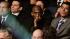 Kobe Bryant is seen at a memorial service for...