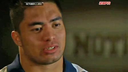 Notre Dame Fighting Irish football star Manti Teo talks to ESPN on Oct. 2, 2012.