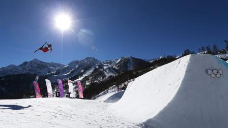 Gus Kenworthy of the United States makes a jump during the mens ski slopestyle final at the Rosa Khutor Extreme Park, at the 2014 Winter Olympics, Thursday, Feb. 13, 2014, in Krasnaya Polyana, Russia.