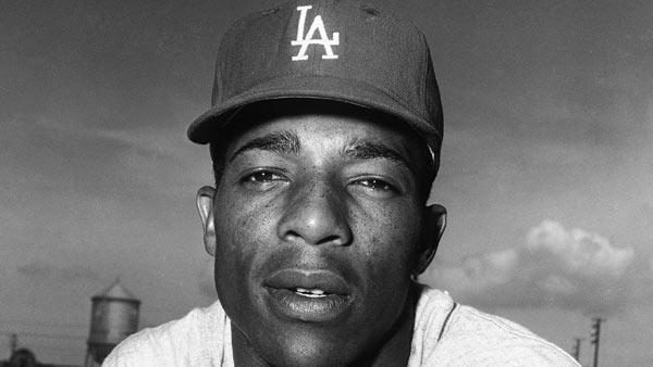 A March 18, 1961, file photo shows Los Angeles Dodgers center fielder Willie Davis.
