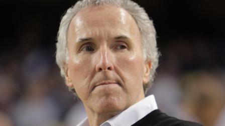This is an oct. 7, 2009, file photo showing Los Angeles Dodgers owner Frank McCourt before Game 1 of the National League division baseball series with the St. Louis Cardinals, in Los Angeles.