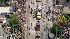 Thousands of fans gathered along a two-mile...