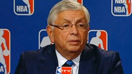 NBA Commissioner David Stern speaks at a press conference on Friday, Oct. 28, 2011.