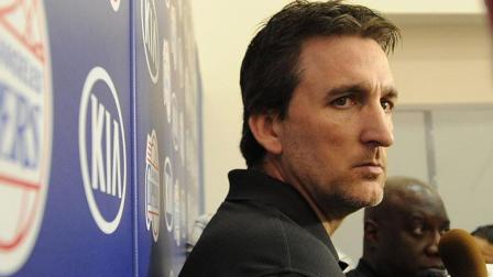 Vinny Del Negro is seen at a press conference regarding the 2012-13 Los Angeles Clippers season on Monday, May 6, 2013.