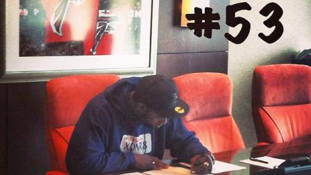 Brian Banks posted this picture of himself on Facebook signing papers to join the Atlanta Falcons on Wednesday, April 3, 2013.