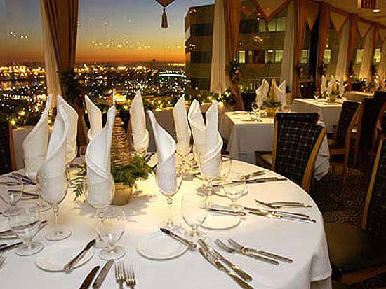 The Sky Room, a California-eclectic restaurant...