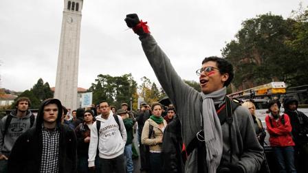 Students protest at UC Berkeley