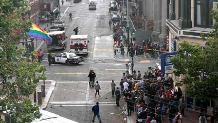 Five people people were shot in San Francisco on Saturday.