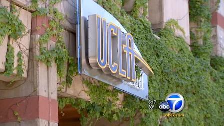 A UCLA store sign is shown in this undated file photo.
