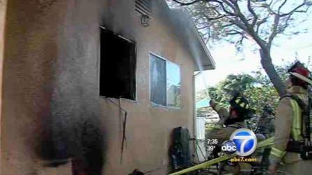A San Diego woman was arrested after police said she set her boyfriends house on fire.