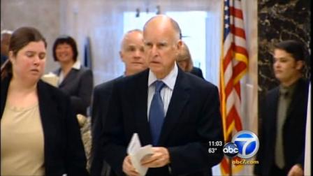 California Gov. Jerry Brown is seen in this undated file photo.