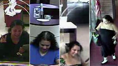 Surveillance still images show the suspect dubbed the Plain Jane Bandit.