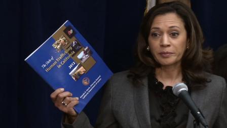 According to a report by Attorney General Kamala Harris, human trafficking for sex and forced labor is on the rise.