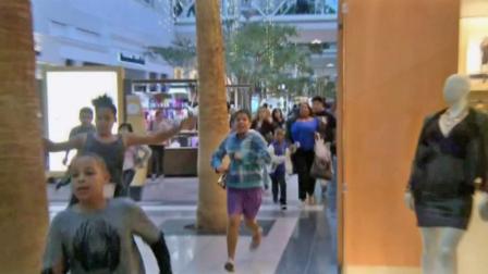 A mall in Sacramento was locked down Wednesday by a large fight and a report of a shooting on Dec. 26, 2012.