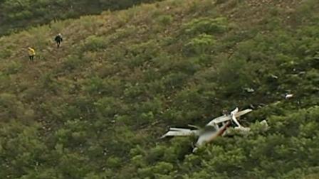 A small plane crashed in the Sycamore Canyon Open Space Preserve, north of Santee, on Saturday, Dec. 29, 2012, killing three people aboard.