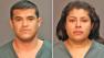 Jose Fernando Paredes, 26, (left) and Rosa Tinoco, 36, (right) are seen in these undated booking photos. The two were arrested by Santa Ana police after Tinoco allegedly convinced Paredes and another suspect to go after her ex-boyriend.