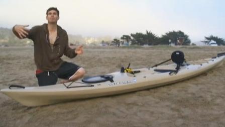 A shark bit down on a kayak in the ocean off Pacifica near South San Francisco Tuesday.