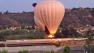 A hot air balloon makes an emergency landing on the 56 Freeway near San Diego on Saturday, June 29, 2013.