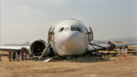 The nose section of Asiana Airline Flight 214s cockpit is shown in this photo posted by the National Transportation Safety Board on the agencys Twitter account.