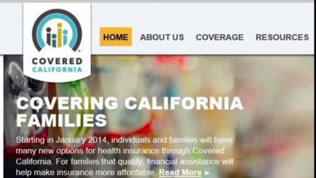 The Covered California website is seen in this undated file photo.
