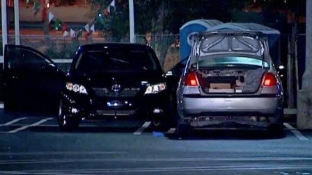 A shooting investigation is underway outside Westfield Mission Valley Mall in San Diego on Tuesday, Dec. 24, 2013.