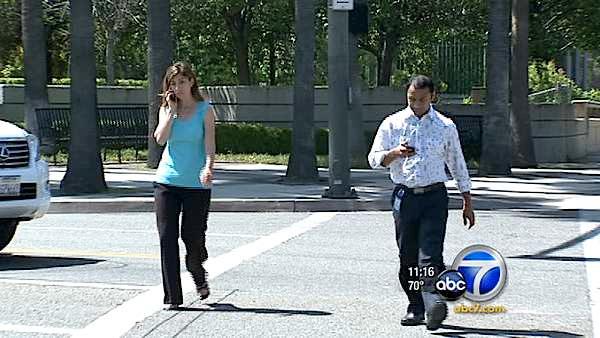 Texting while driving will get you a ticket. But what about walking while texting? That's what's bugging some ABC7 viewers.