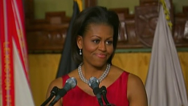 U.S. First lady Michelle Obama ranked No. 7 on...