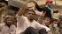 The top leaders of Egypts ruling party resigned Saturday in an apparent move to appease anti-government protesters.