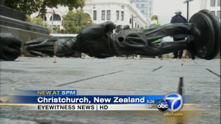 The New Zealand quake has exposed possibly historic documents hidden in a 19th century statue that toppled in the disaster.